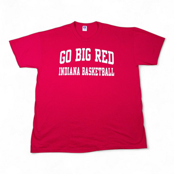 Vintage Indiana Hoosiers Shirt Adult EXTRA LARGE Red Go Big Red Basketball 90s - Picture 1 of 7